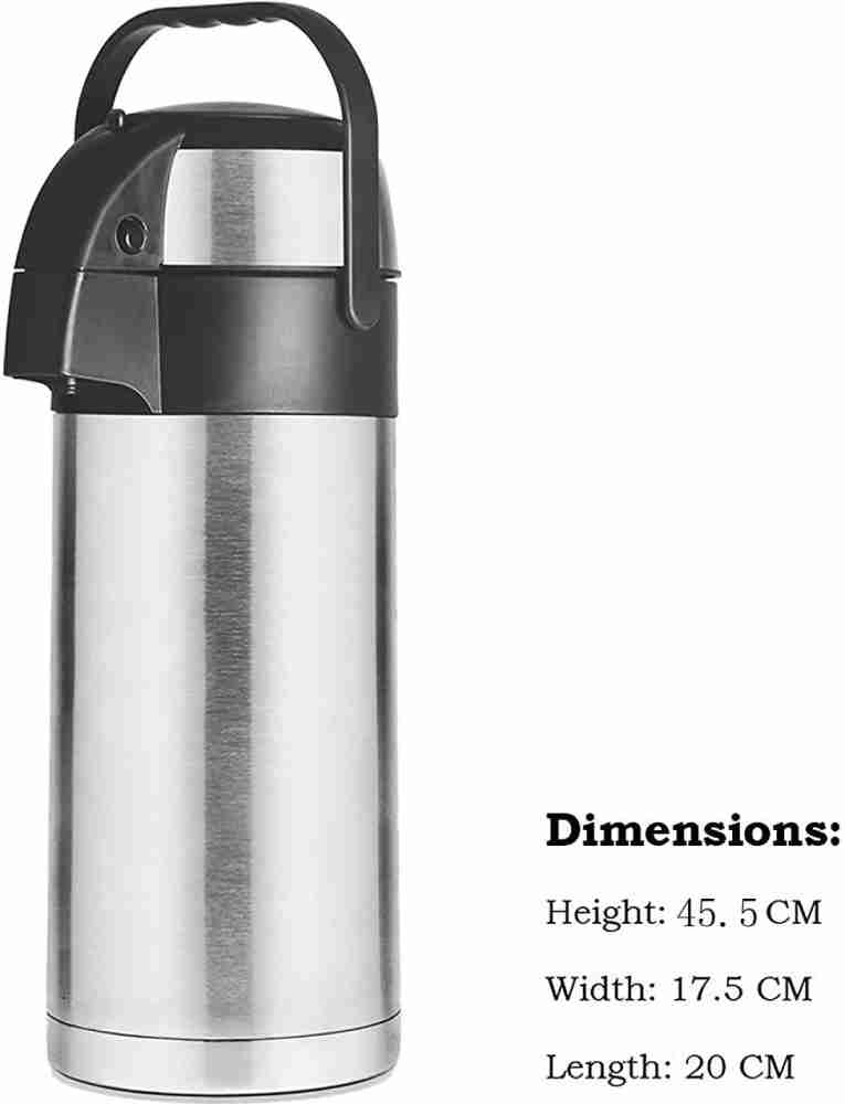 IndusBay Big Size 4 Liter Stainless Steel Thermos Flask 4000 ml