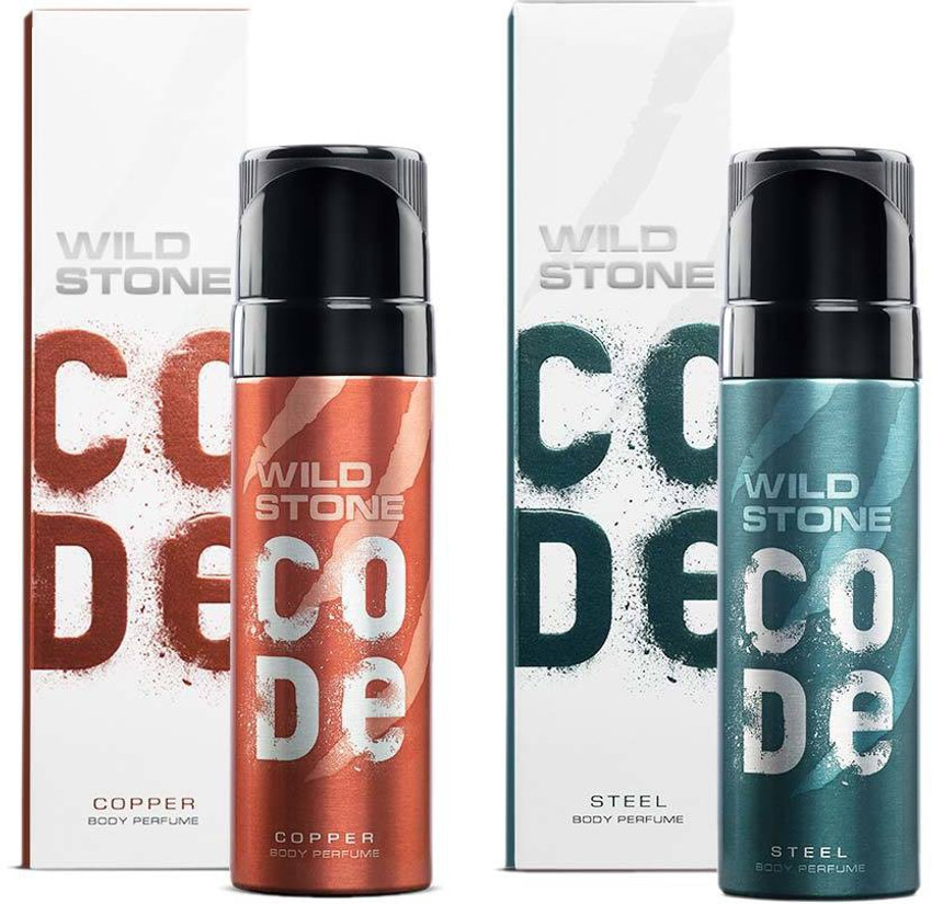 Wild Stone Code Steel and Copper 150ml each Perfume Body Spray