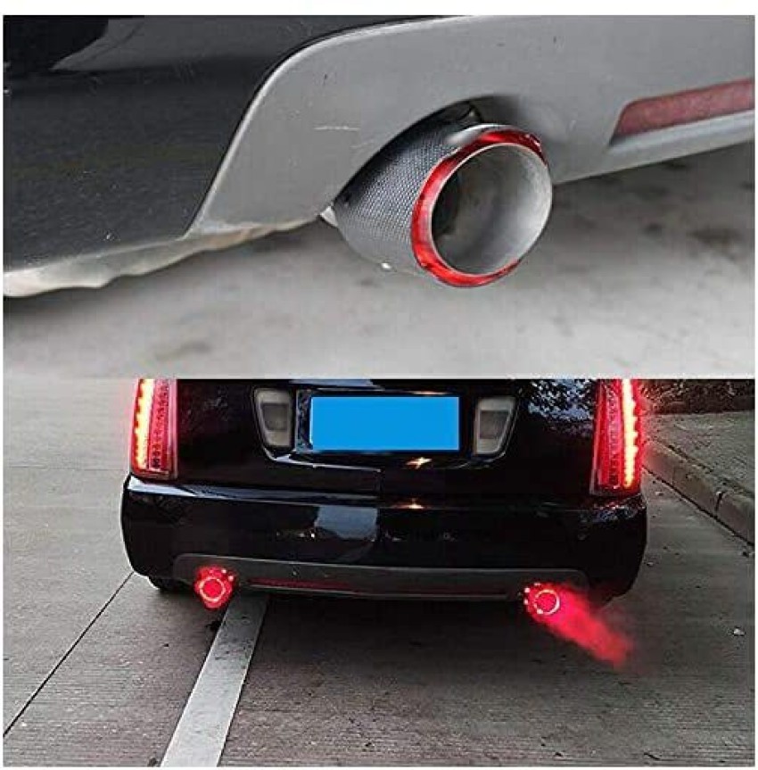 New Matte Carbon Fiber Exhaust Pipe Tips Muffler With Led Lights Universal  Fitment(Red) at Rs 3300/piece, Najafgarh, New Delhi