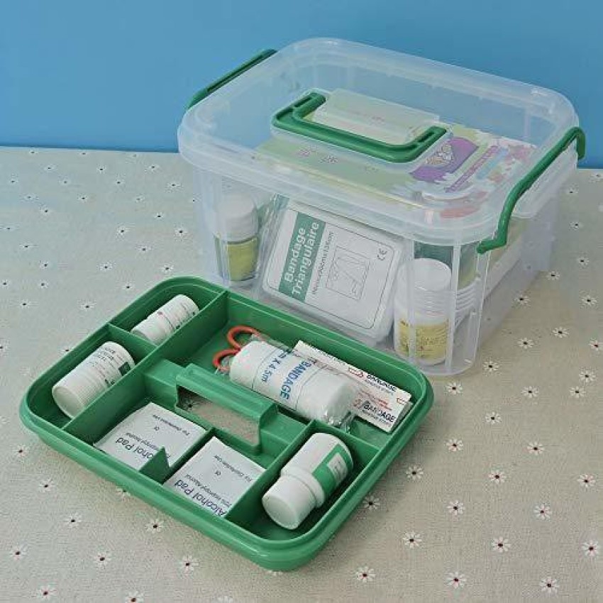 XXSSIER First Aid Box Emergency Medical Kit Compartment Box with Detachable  Tray and Lid First Aid Kit Price in India - Buy XXSSIER First Aid Box  Emergency Medical Kit Compartment Box with