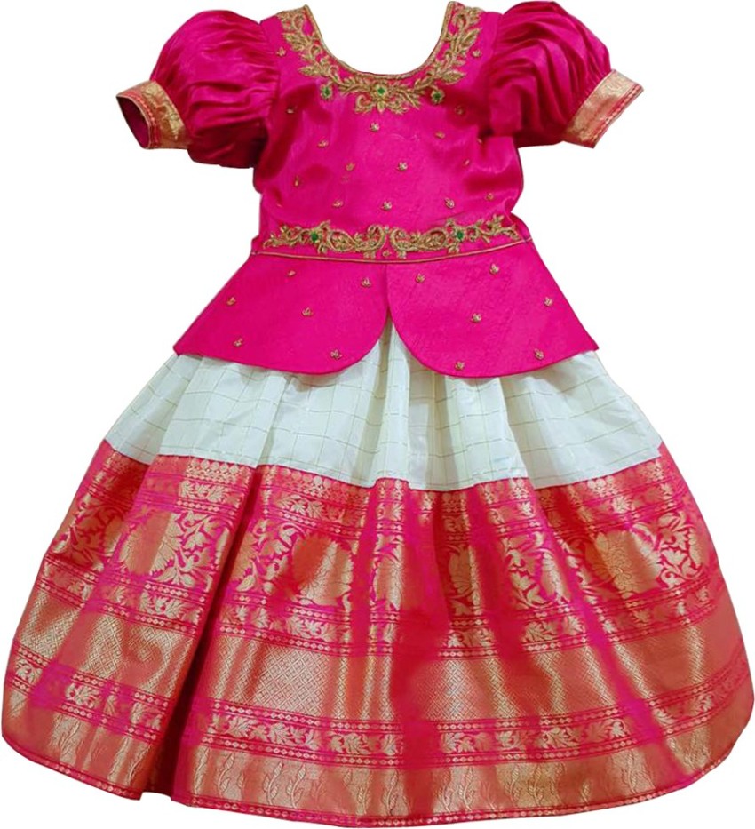 Baby 2024 pattu lehenga