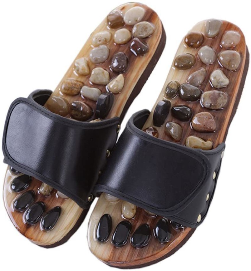 Yoga Paduka Men's Acupressure Flip Flop Slippers, Size: 8 and 9 at