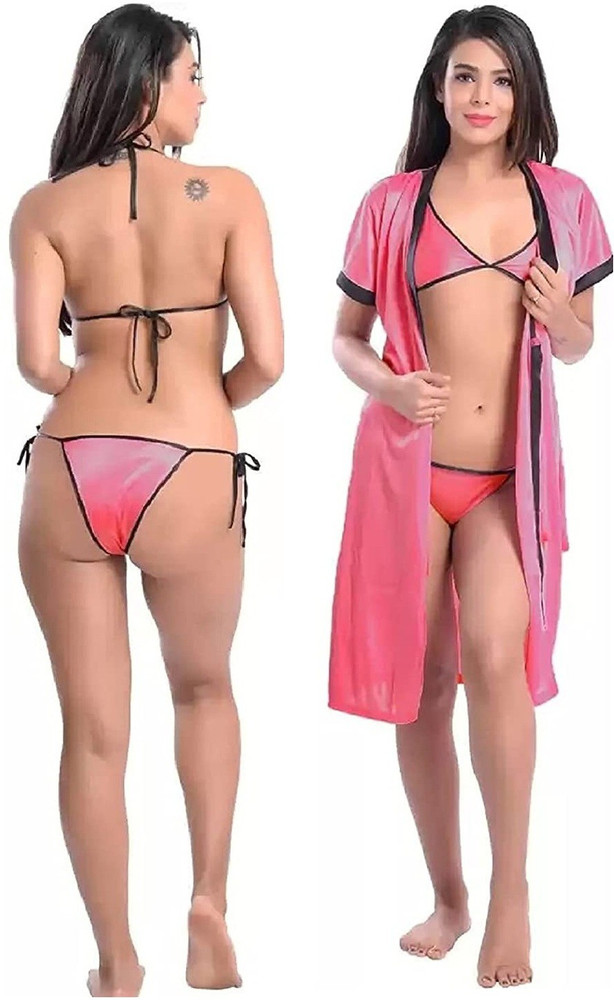 GOODNIGHT GLAM Women Robe and Lingerie Set Buy GOODNIGHT GLAM