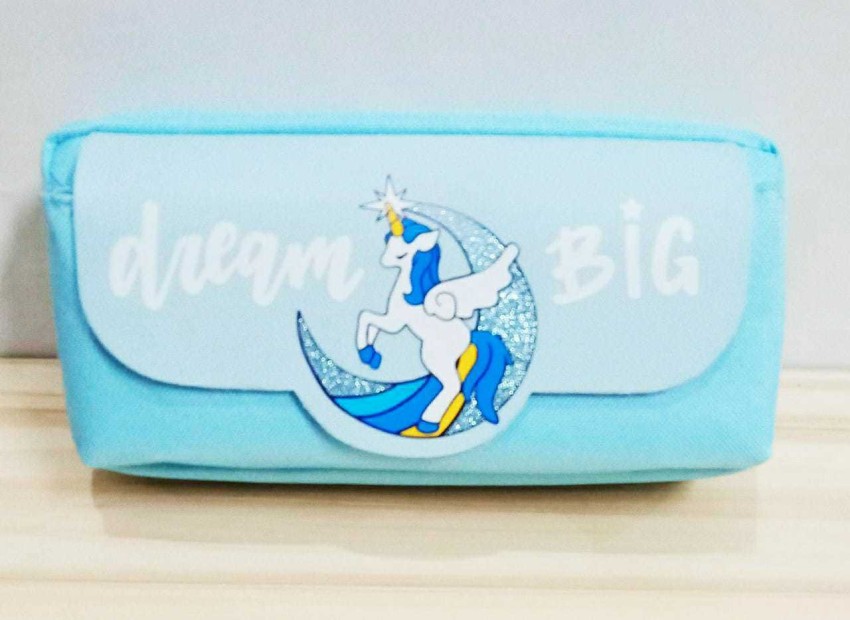 FIDDLERZ Cute Girl Printed Pencil Pouch School Supplies  Stationary Cosmetic Make-up Storage Pencil Pouch with Password Lock School  Zipper Pouch for Girls Art Polyester Pencil Box 