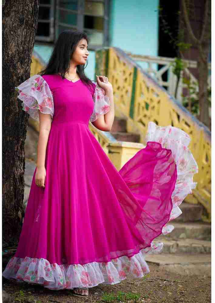 Anarkali gown stitching outlet