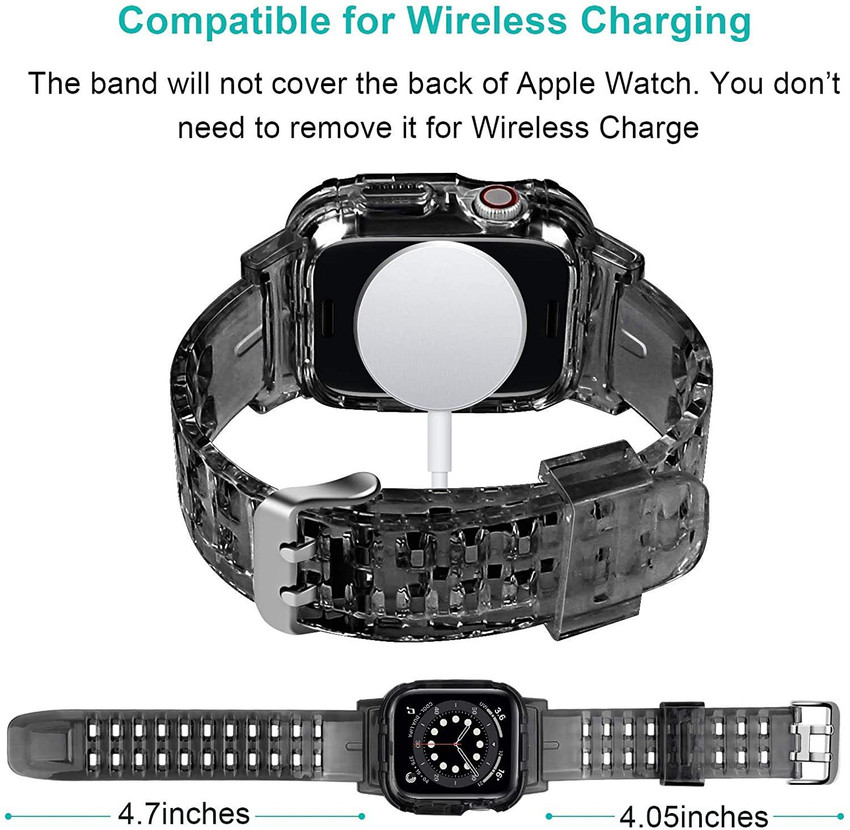 Iwatch transparent strap cheap