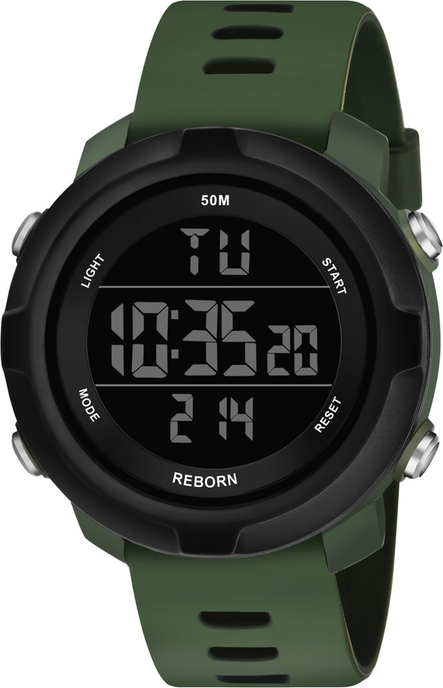 Joymart REBORN 9062 GREEN Green Black Strap Waterproof Digital Sports Watch for Men s Digital Watch For Men Buy Joymart REBORN 9062 GREEN Green Black Strap Waterproof Digital Sports Watch for
