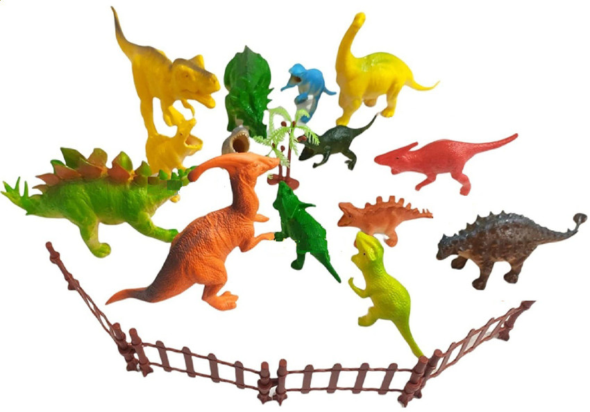 Plastic dinosaur set sale