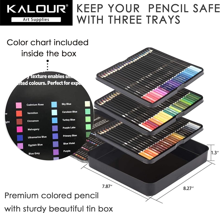 KALOUR 82 Pack Drawing Sketching Pencils Kit, Premium Sketch Art