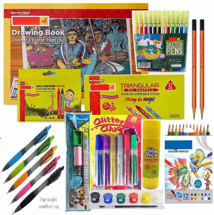 Hobby Art Set for Kids, Drawing Kit, Stationery Kit