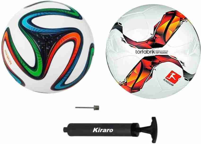 Buy Kiraro Set of Bundesliga & Brazuca Football With Air Pump