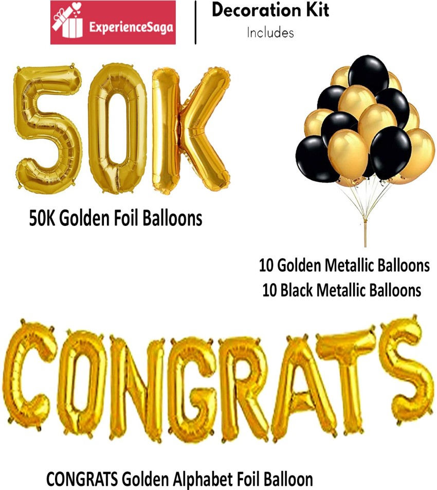 ExperienceSaga Solid Milestone Celebration Kit 50K