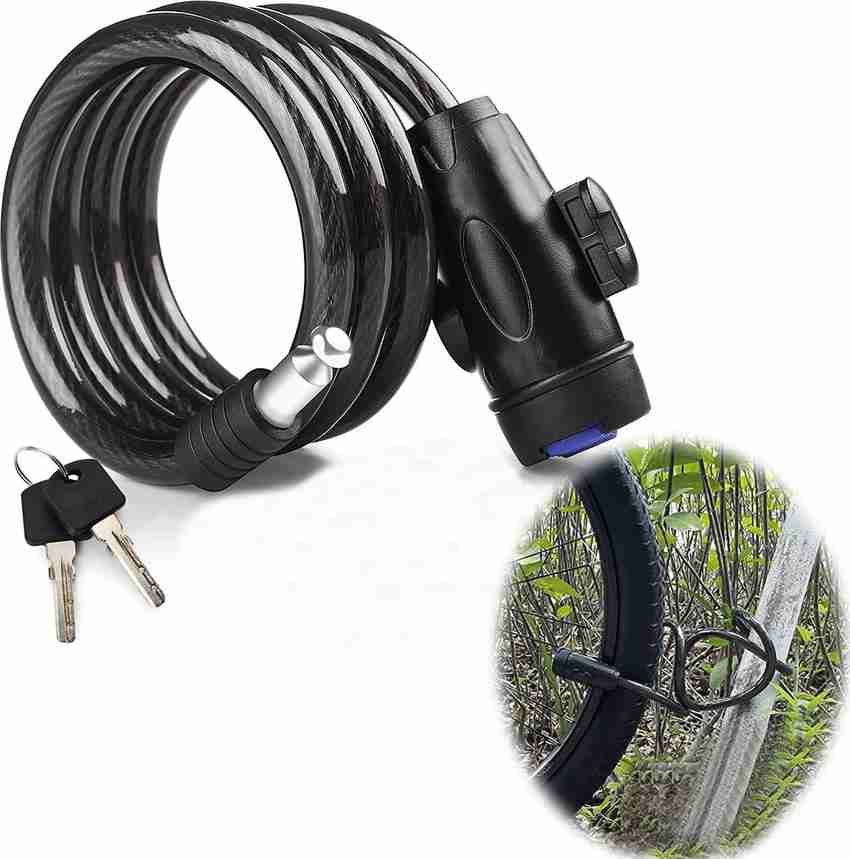 Znee Smart Multipurpose Cable Bike Lock with Key Motorcycle Locks