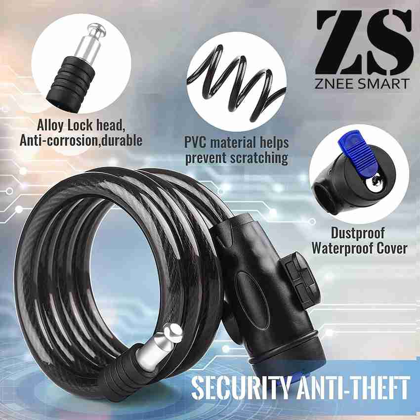 Motorcycle top cable lock