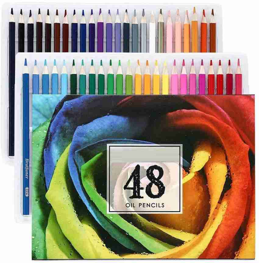 Color Pencil Set Wood Soft Core Hexagonal Oil Pastels Pencils With Boxes  For Adult Children Painting Sketching72 Colors Pencils