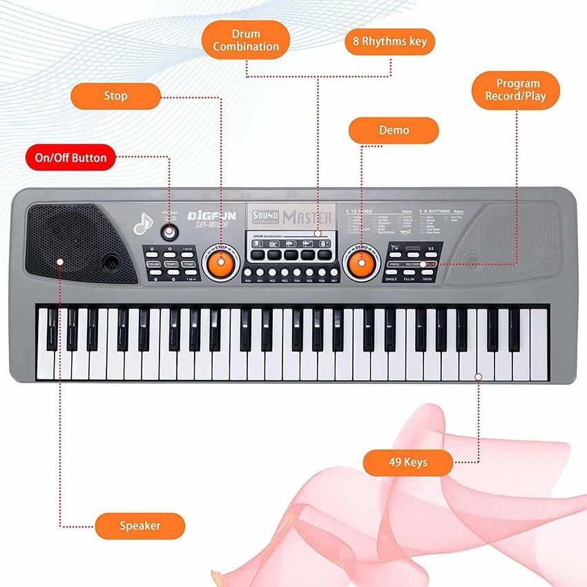 Bigfun electronic sales keyboard 49 keys