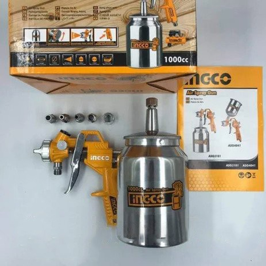 INGCO stainless steel nozzle Gravity feed aluminium metal cup