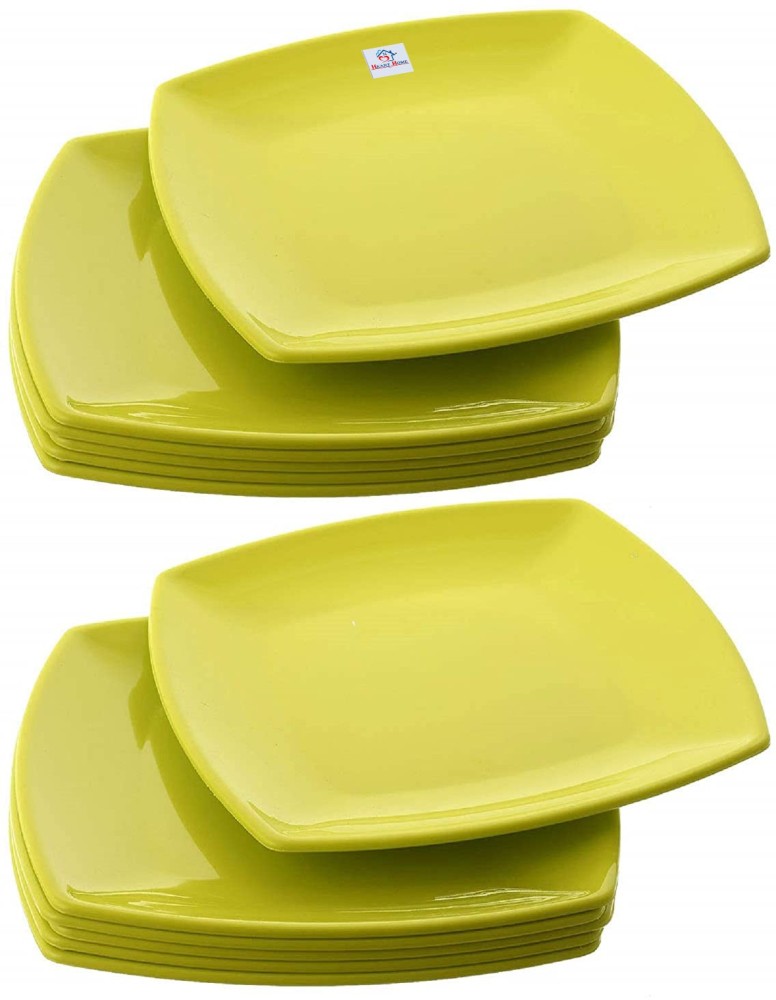 Square plastic 2024 dinner plates