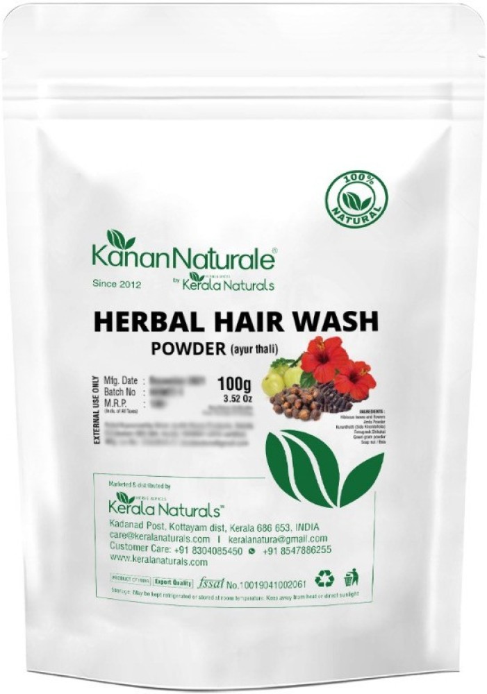Ayur Thali  herbal hair wash Powder 100 grams  Amazonin Beauty