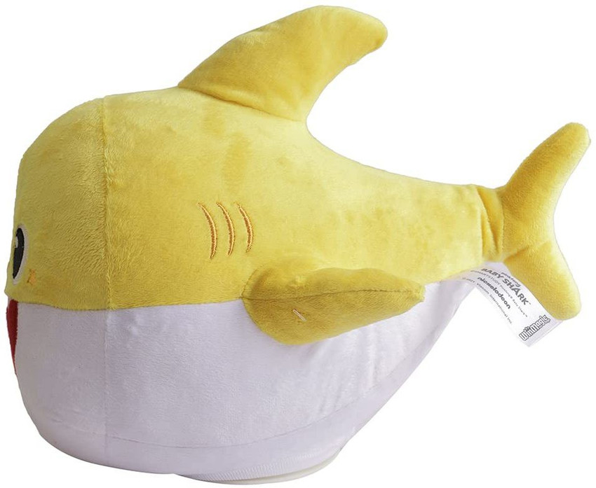 Yellow baby shark plush sales