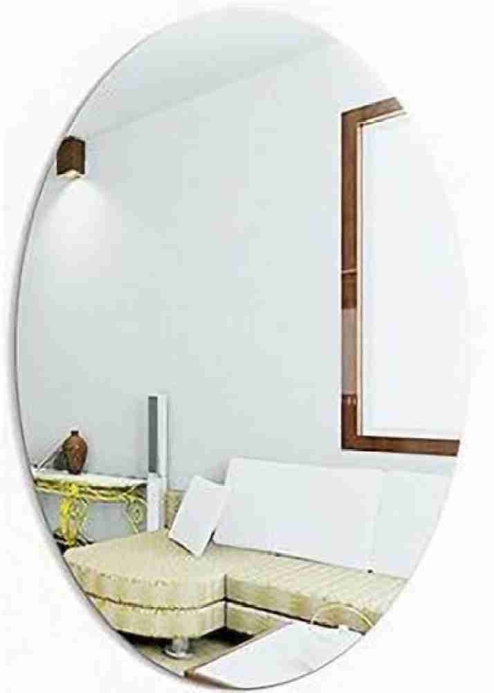 Omkar Enterprise OVAL SHAPE STICKER MAGIC MIRROR (20*30CM