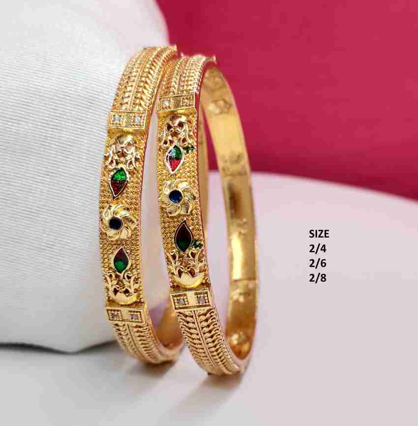 Buy SRK Buy For Change Women's Gold Plated Openable Bangle/ Kada