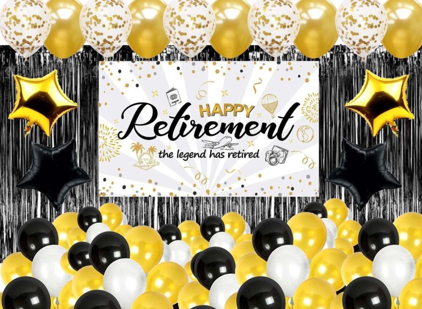 Retirement Party Supplies and Balloon Bouquet Decoration Kit