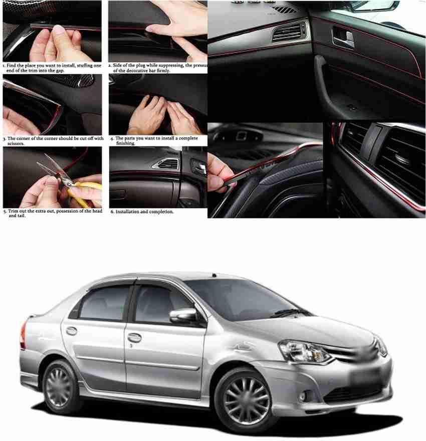 PRTEK Car Interior Moulding Vent Outlet Trim Decorative Filler
