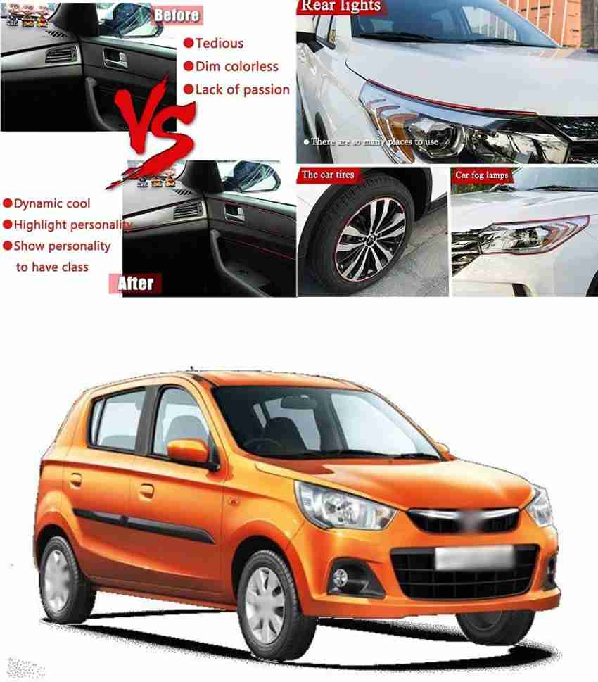 PROEDITION Car Interior Moulding Trim Car Decorative Filler Insert Strips A161 Matte Glossy Chrome Maruti Alto K10 Rear Garnish Price in India Buy PROEDITION Car Interior Moulding Trim Car Decorative ...