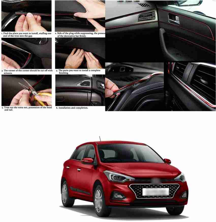 Car interior chrome shop trim
