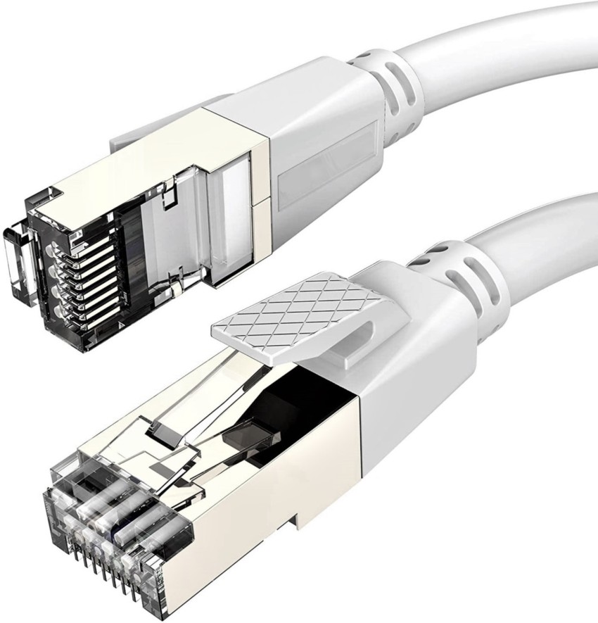 Cat 8 Ethernet cable - 40 gigabit per second patch & network cable, braided