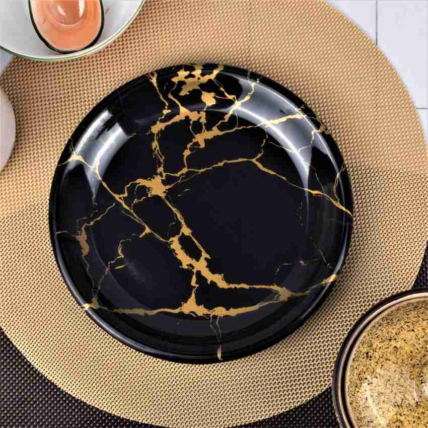 APOPHIS Premium Melamine Dinner Plate Set Royal Black Gold Round 8 INCH Half Plate Price in India Buy APOPHIS Premium Melamine Dinner Plate Set Royal Black Gold Round 8 INCH Half Plate online at Flipk...