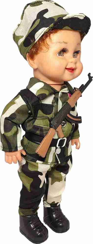 Doll army top