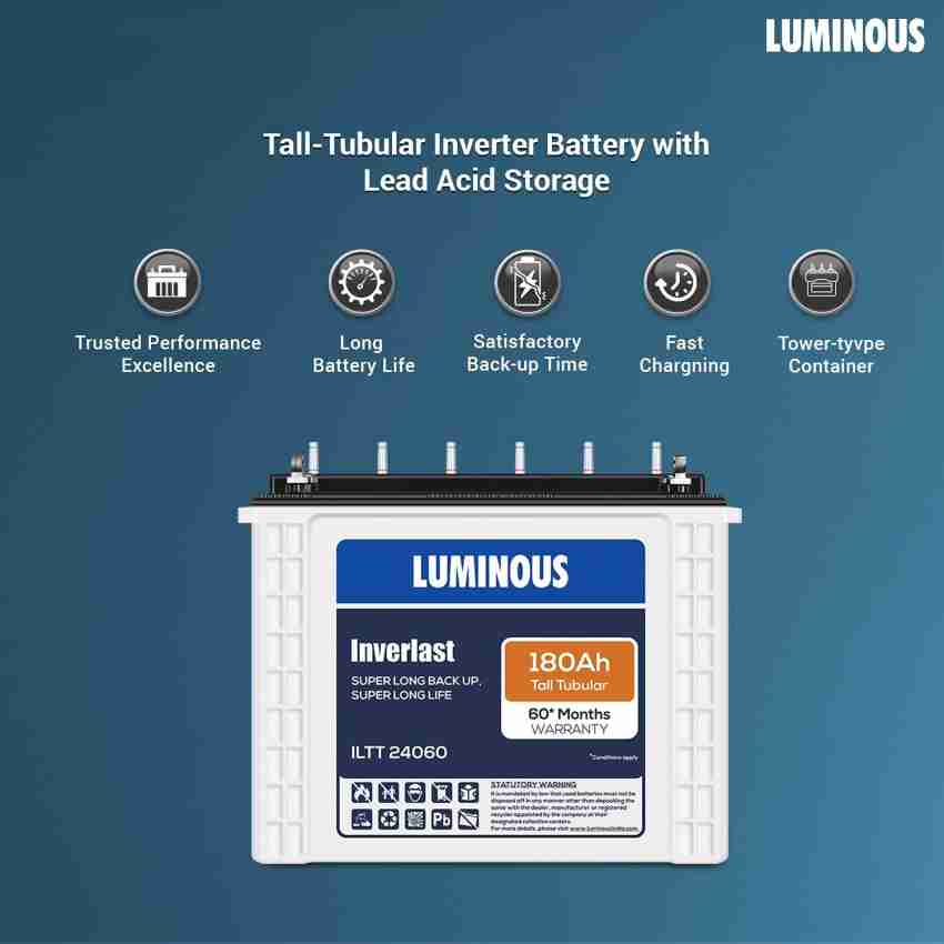 Luminous battery 180ah deals price