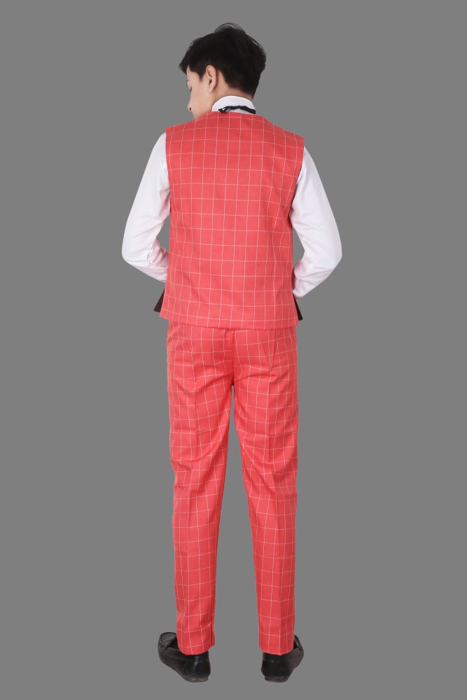 Jeetethnics 4 piece  Buy Jeetethnics Boys Beige Coat Suit With Waistcoat  Shirt  Trousers Set of 5 Online  Nykaa Fashion