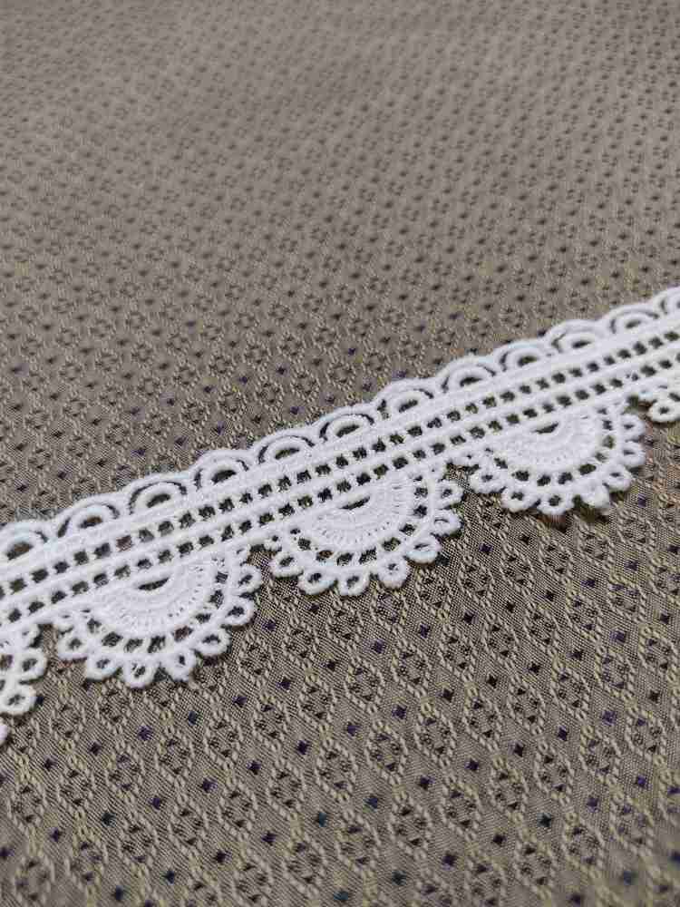 Eerafashionicing Thin White Laces for Dresses Kurti Black Pearl and