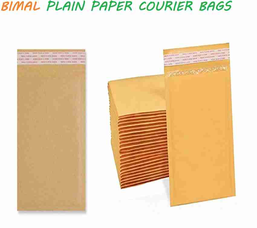 Bimal 9 11 CLEAR SIZE PLAIN PAPER COURIER BAGS SECURITY BAG 25PCS