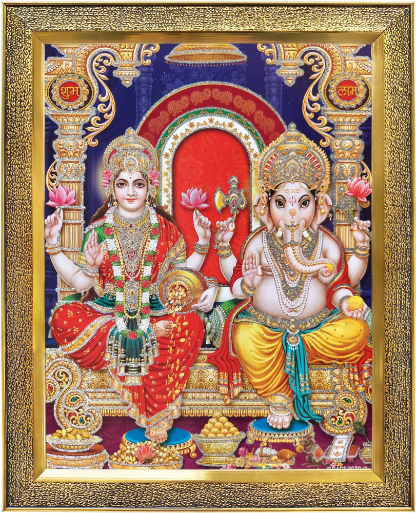 goddess lakshmi with ganesh ji