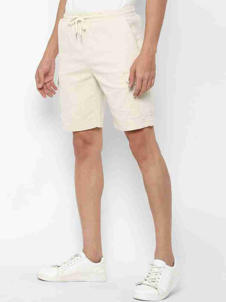 FOREVER 21 Solid Men Beige Cargo Shorts Buy FOREVER 21 Solid Men