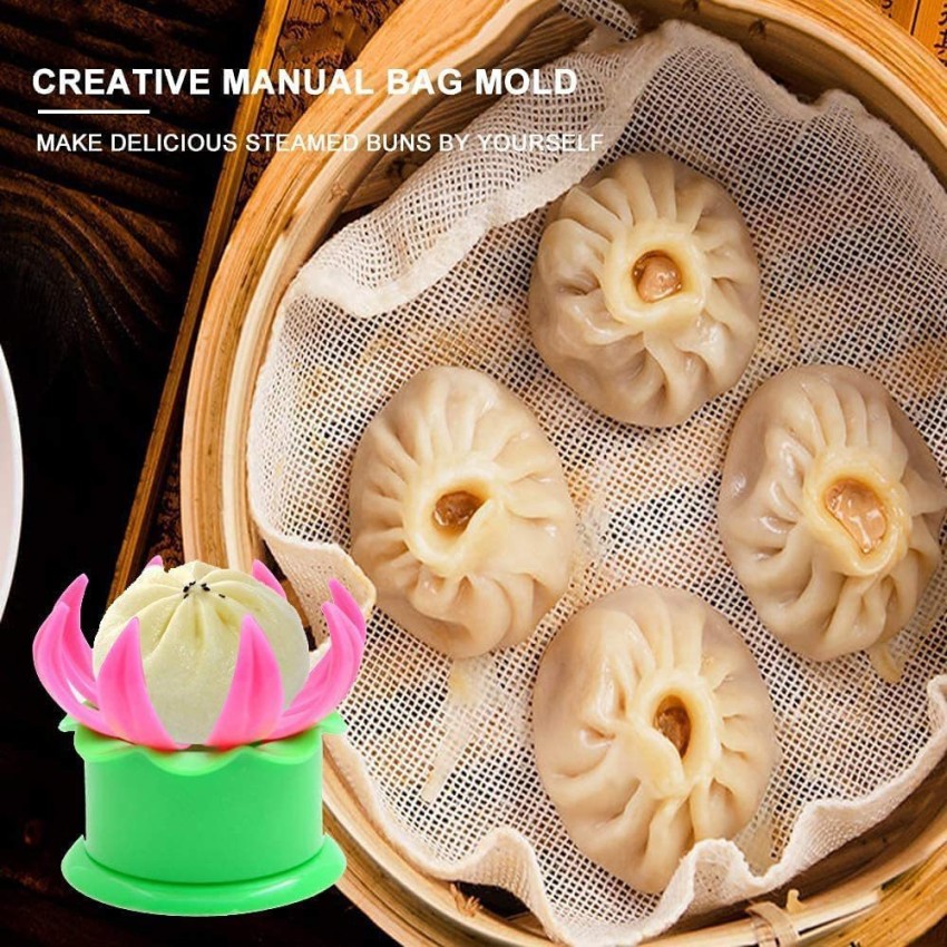 SEAVOKES Momos Maker, Momo Maker Mould Shapes Plastic, Dumpling