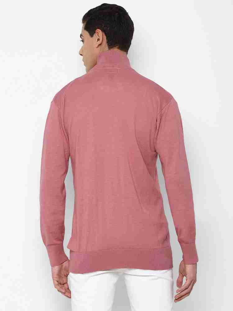 FOREVER 21 Solid High Neck Casual Men Pink Sweater Buy FOREVER