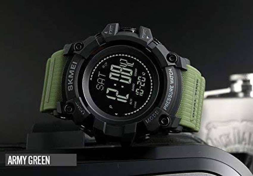 SKMEI 1358 Military Green Digital Watch For Men Buy SKMEI 1358