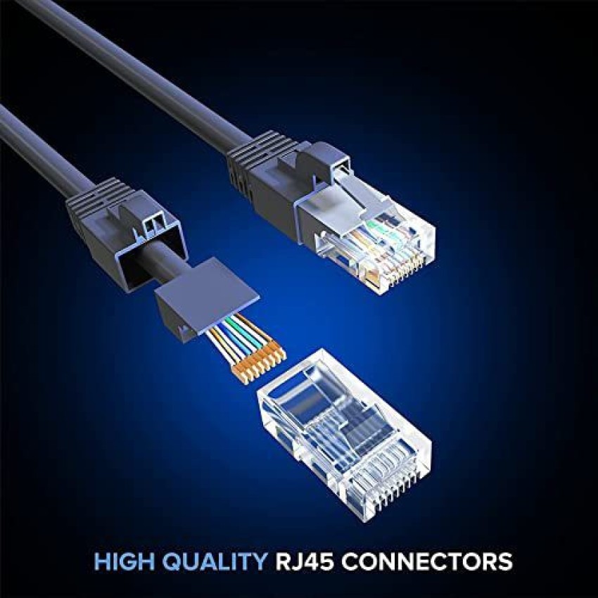 Tech-X LAN Cable 25 m 82.2 Feet 25Meter Ethernet Cable,High Speed Cat6 UTP  Lan cable-Grey - Tech-X 