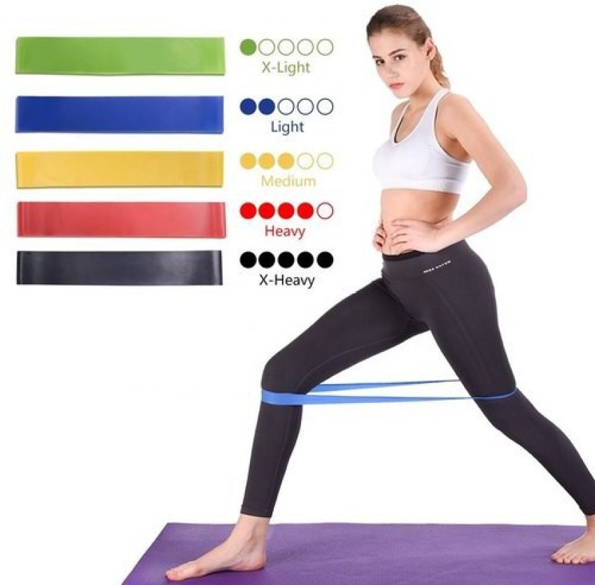 Deewak Loop Exercise Bands for Home Workouts Resistance Band, (Pack of 5)-  X3 Pilates Band - Buy Deewak Loop Exercise Bands for Home Workouts Resistance  Band