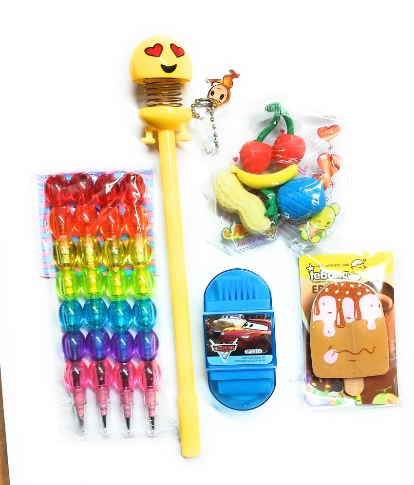 RUPALTTOYSBABA Cute Fruit Style Eraser & Set Stationery for  Kids Pencil 