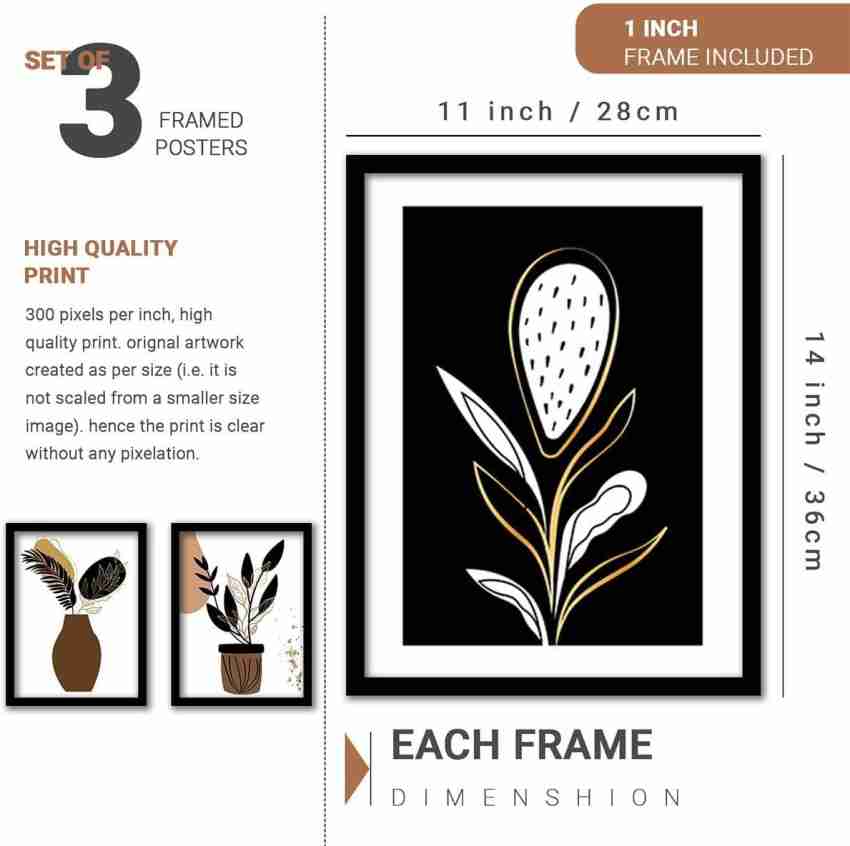 Poster N Frames Set Of 3 modern art Digital Reprint 40.5 inch x 22.5 inch  Painting Price in India - Buy Poster N Frames Set Of 3 modern art Digital  Reprint 40.5