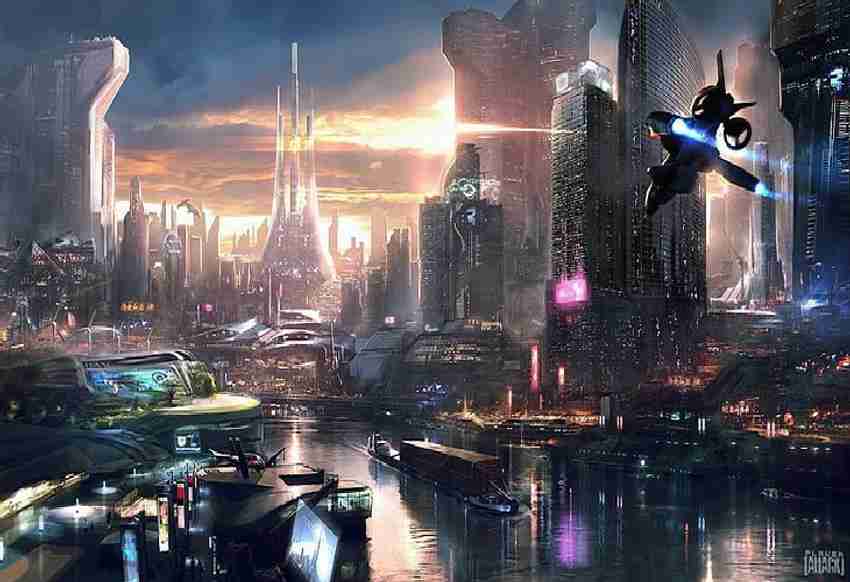 Cyberpunk Sci Fi Wallpaper Sci Fi Cyberpunk City Wallpaper