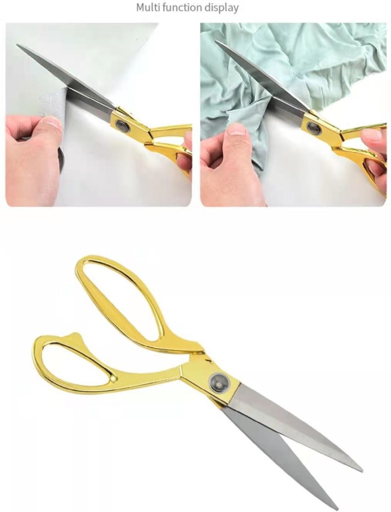 Manogyam Professional Stainless Steel Sewing Tailor Scissors  for Fabric Cutting Household Scissors - Cloth Cutting Scissor