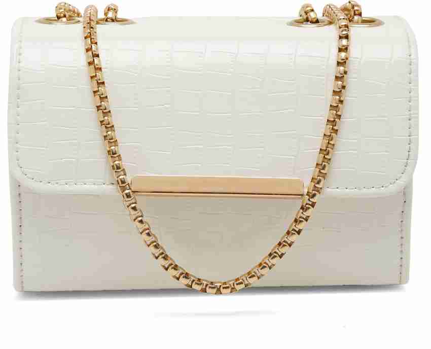 Fargo White Sling Bag Women's Leatherette Sling Bag (White) (White_FGO-344)  White - Price in India