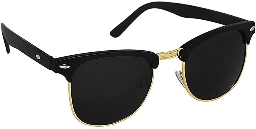 Black Sports Men Sunglasses NBP117WH3 - Sapna Opticals